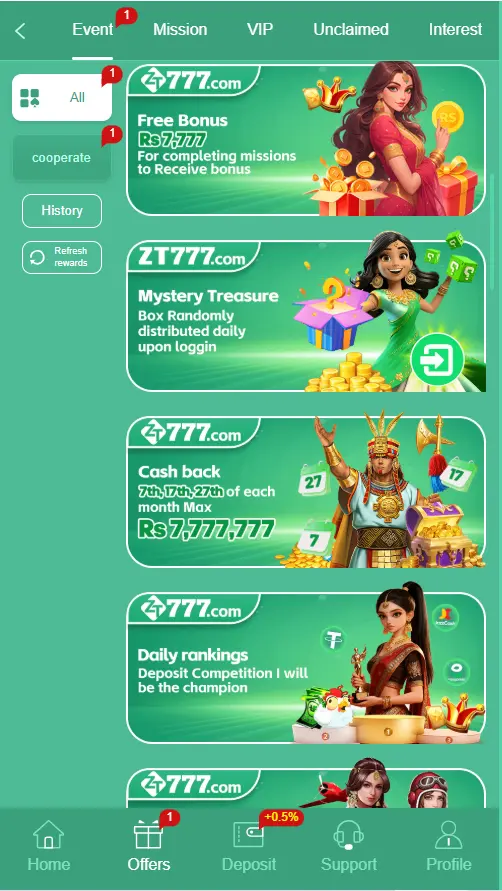 Download ZT777 Game for online earning