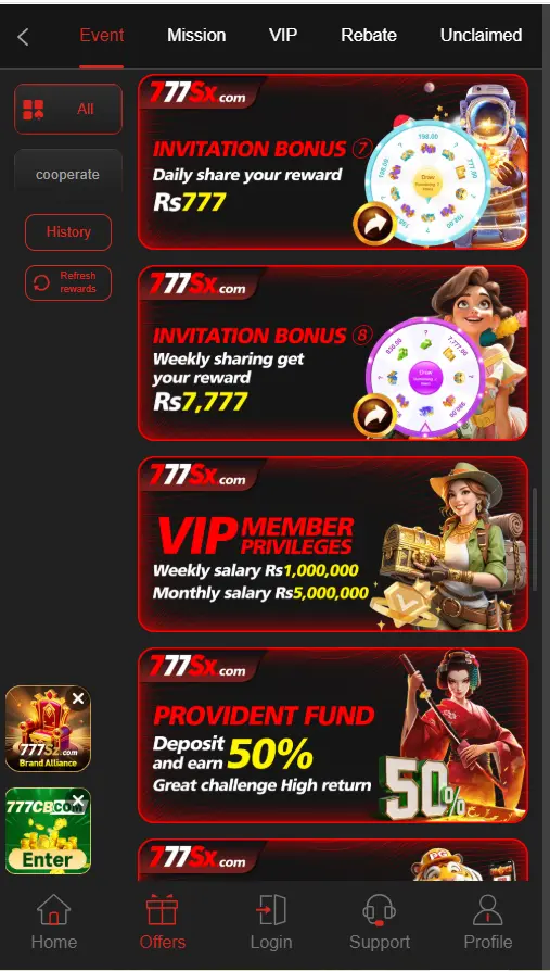 Download 777sx Game app (Online earning app)