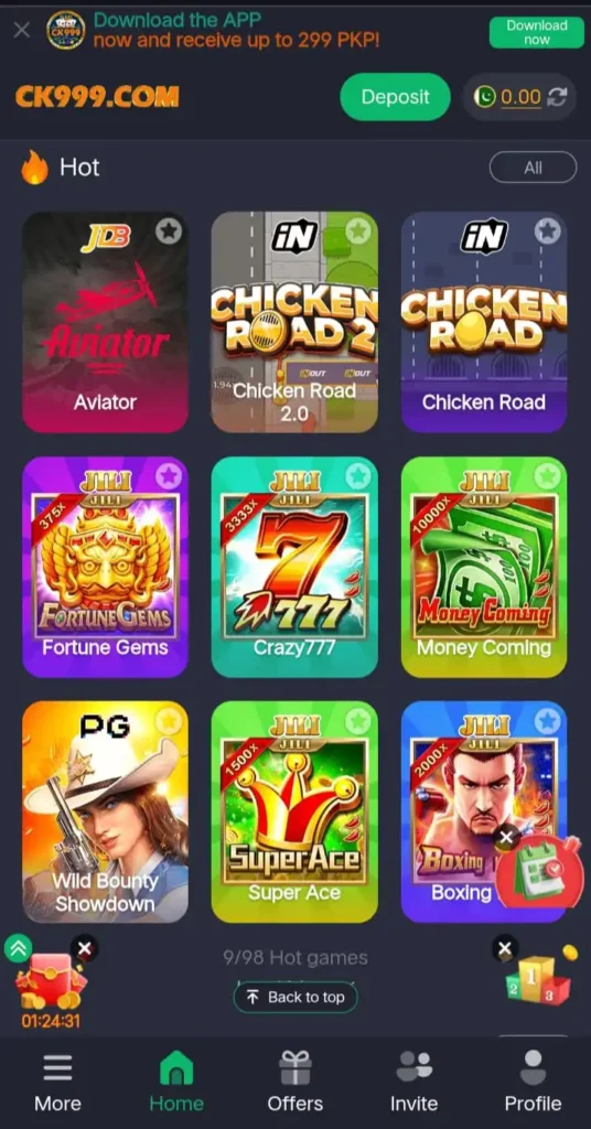 Download online earning apk ck999 game