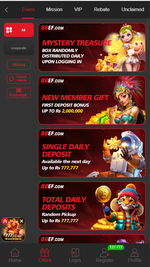 Download 88EF Game online earning app