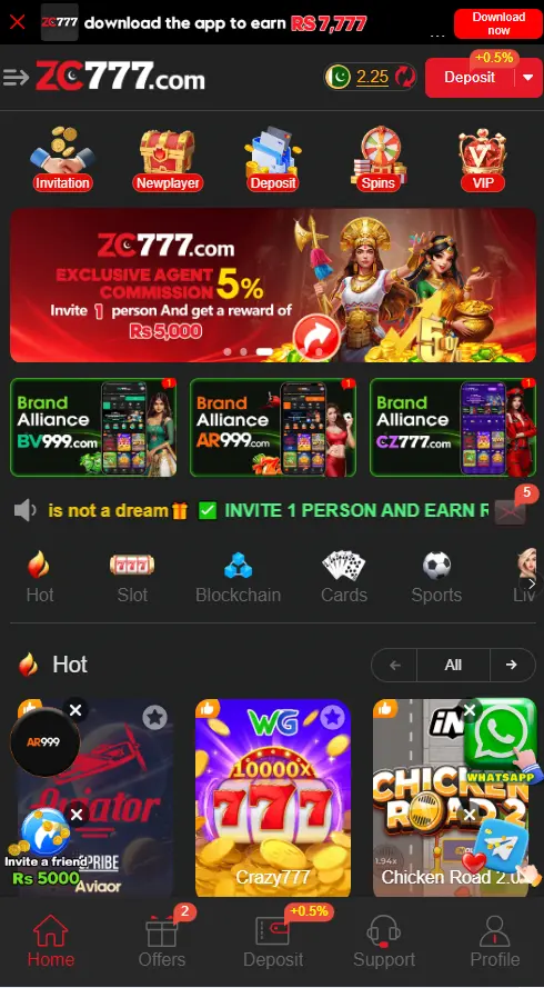 ZC777 Download earning app