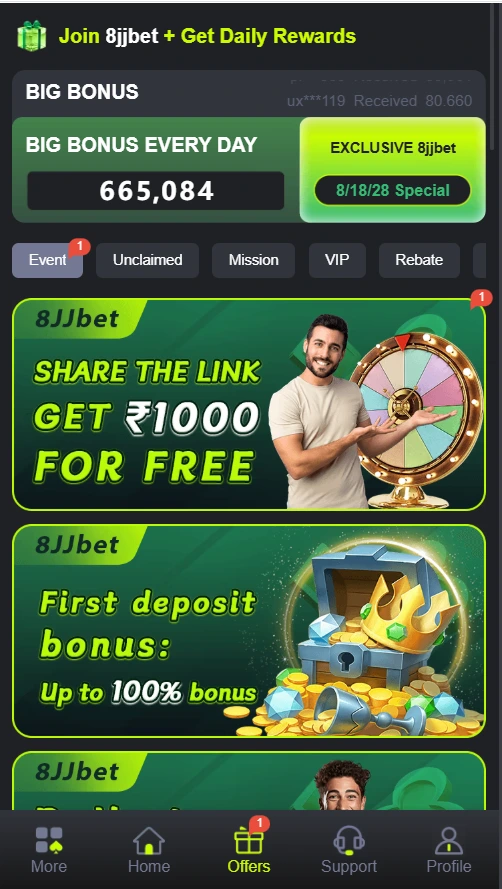 8JJ Bet Game download apk (online earning app)