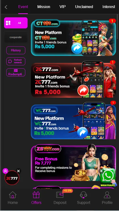 Zs777 Game Download apk (online best earning app)